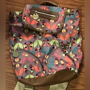 Lily Bloom Multicolored Floral Small Backpack